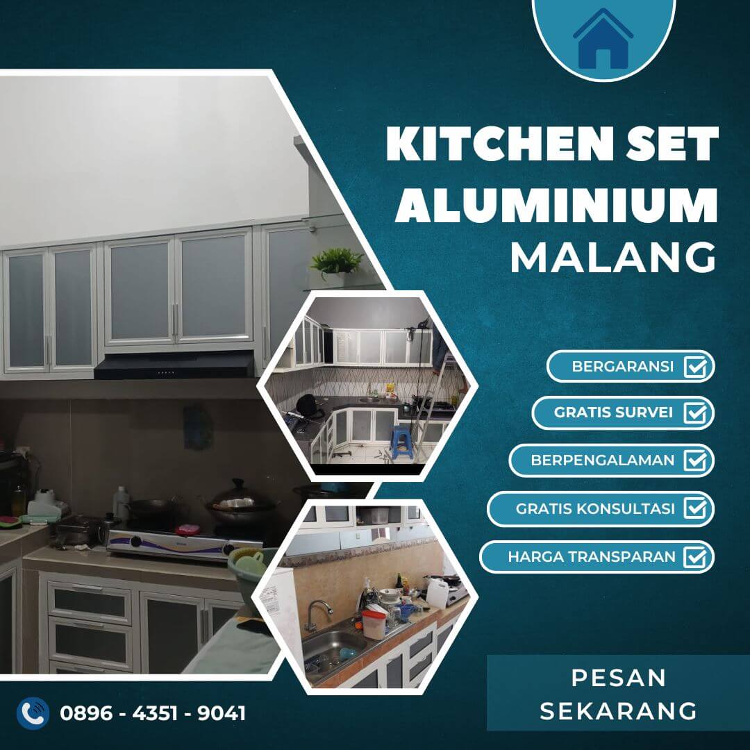 Jasa Pembuatan Kitchen Set Aluminium di Batu & Malang – Profesional Bergaransi