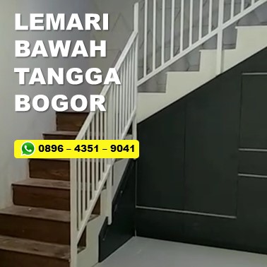 Jasa pemasangan Lemari bawah tangga custom di Bogor