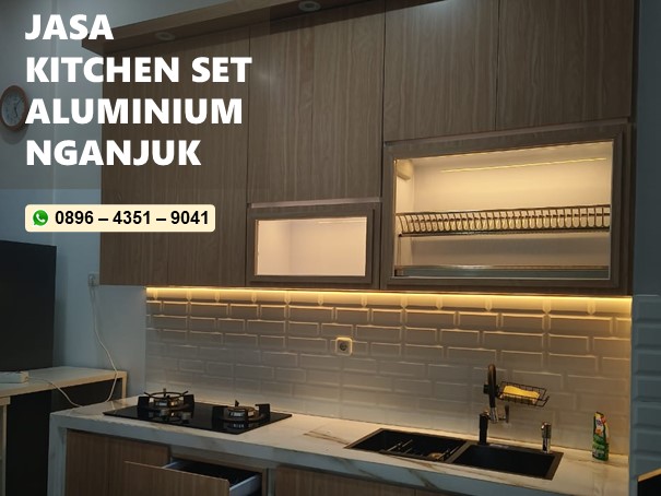 Jasa pembuatan kitchen set aluminium Nganjuk