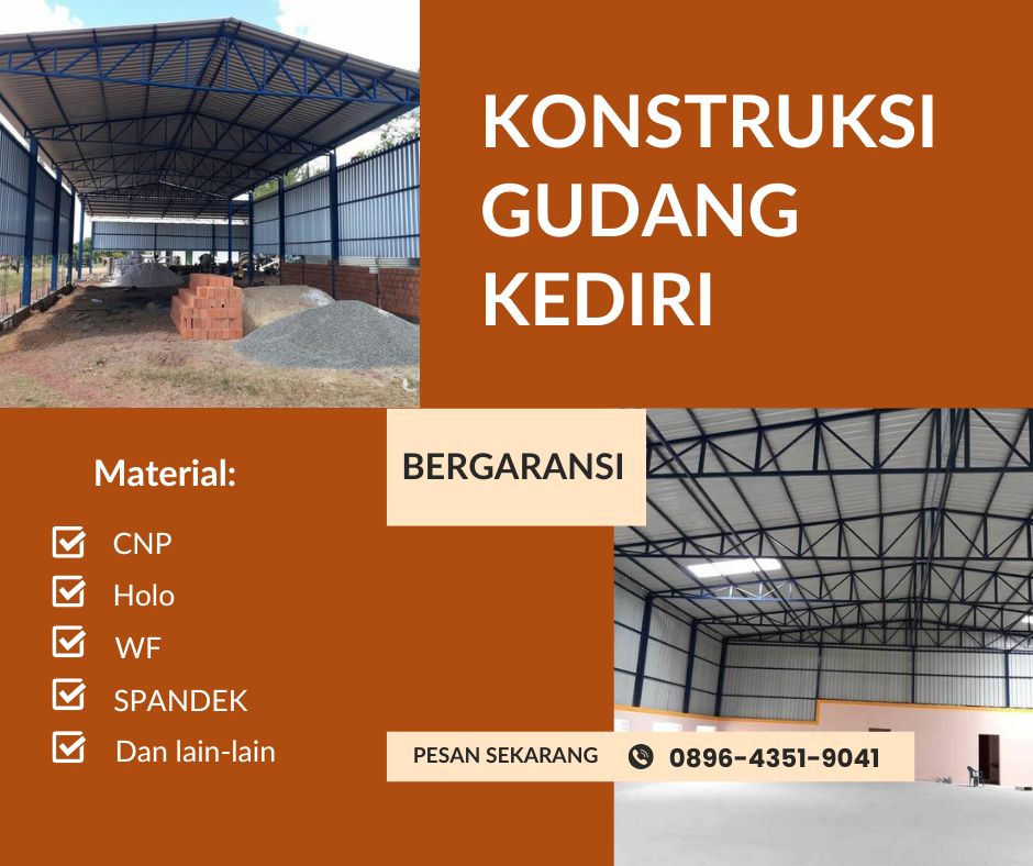 Jasa konstruksi gudang Kediri