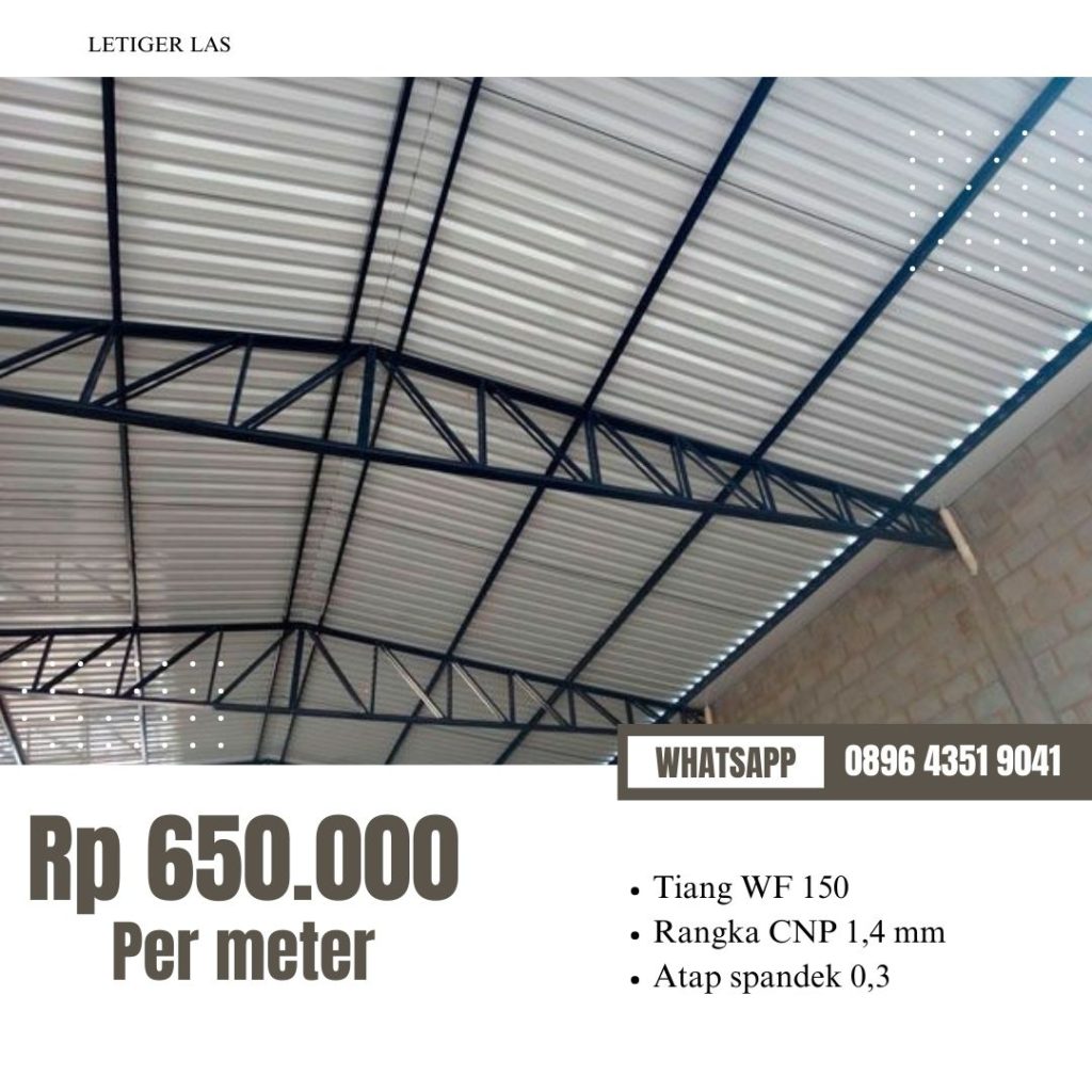 Konstruksi gudang bahan WF dan CNP