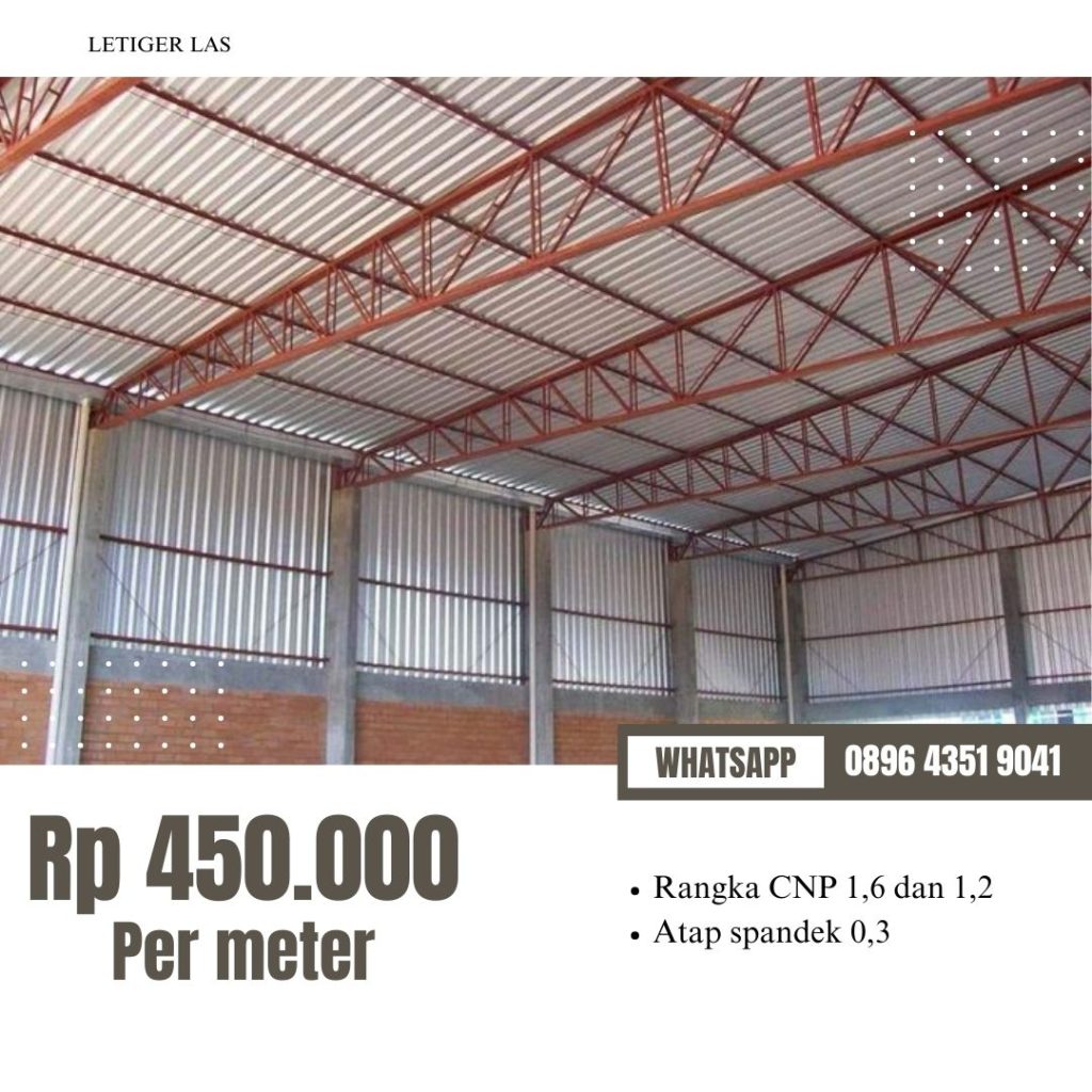 Konstruksi gudang rangka CNP
