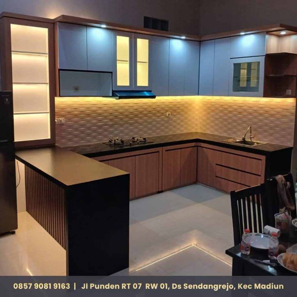 Kitchen set hpl acp aluminium madiun